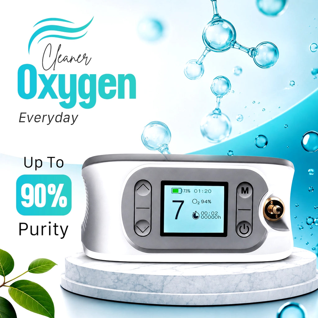 1–7L/Min Smart Portable Oxygen Concentrator | 10 Hours Battery | Adjustable Flow