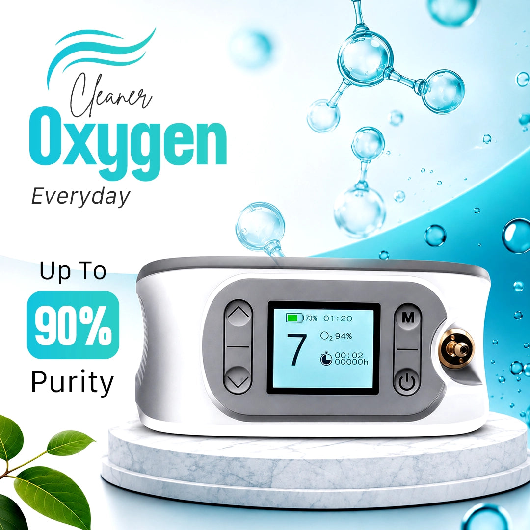1–7L/Min Smart Portable Oxygen Concentrator | 10 Hours Battery | Adjustable Flow