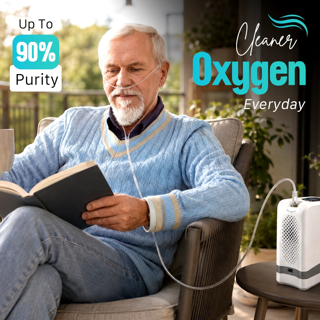 1–7L/Min Smart Portable Oxygen Concentrator | 10 Hours Battery | Adjustable Flow