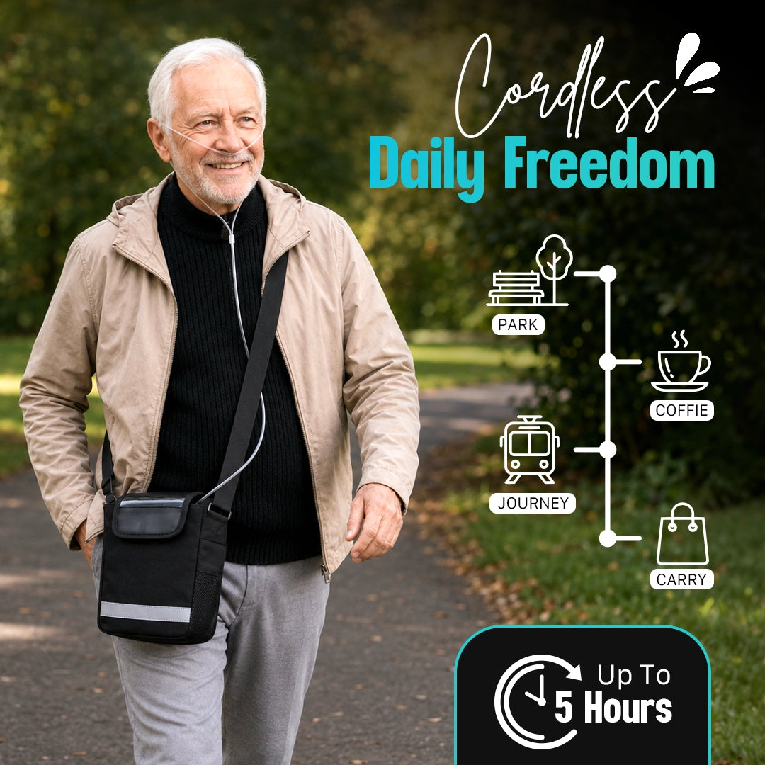 1–7L/Min Smart Portable Oxygen Concentrator | 10 Hours Battery | Adjustable Flow