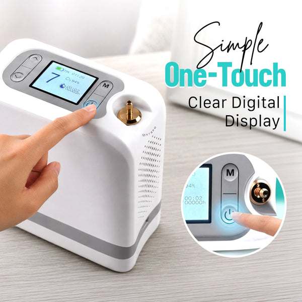 1–7L/Min Smart Portable Oxygen Concentrator | 10 Hours Battery | Adjustable Flow