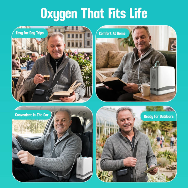 1–7L/Min Smart Portable Oxygen Concentrator | 10 Hours Battery | Adjustable Flow