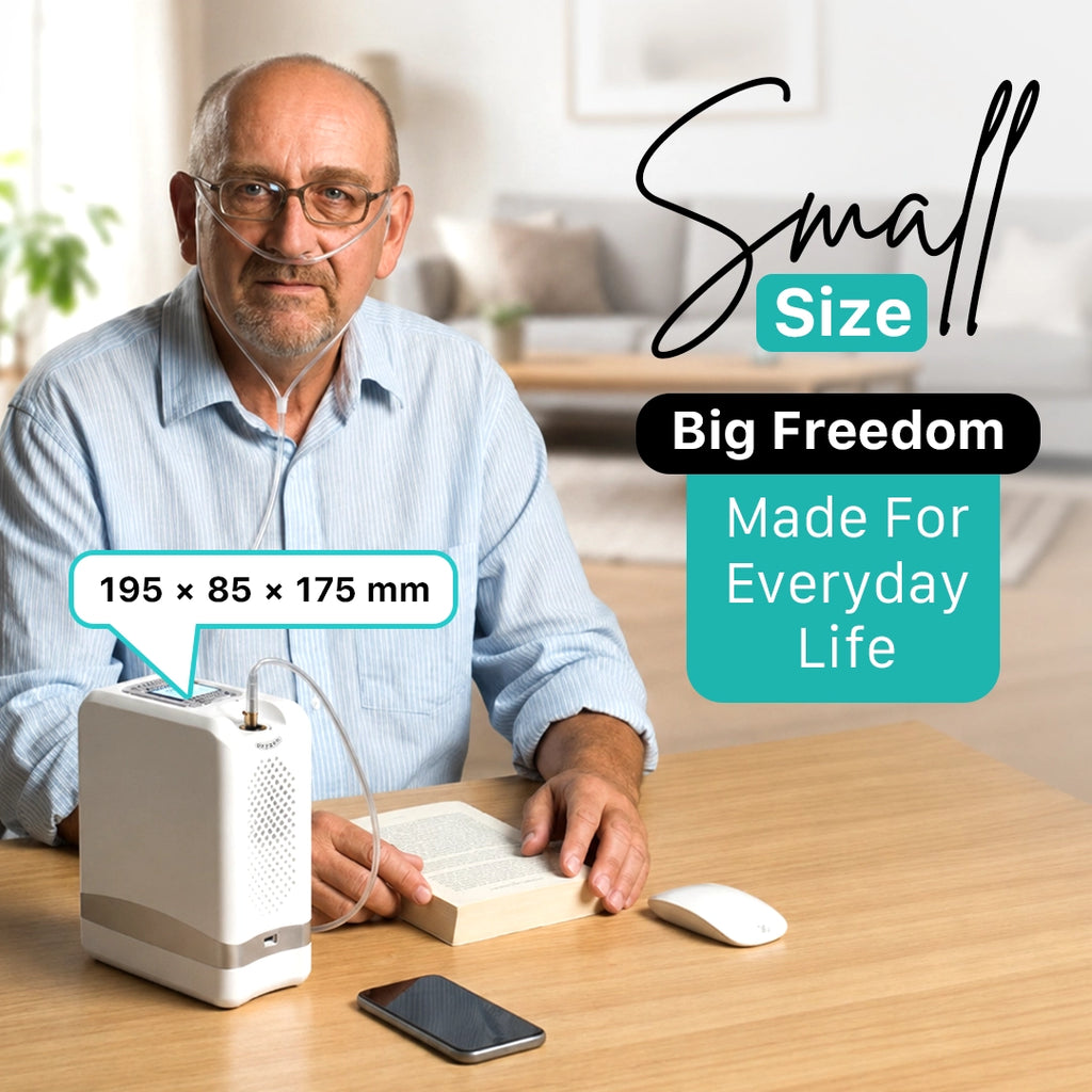 1–7L/Min Smart Portable Oxygen Concentrator | 10 Hours Battery | Adjustable Flow