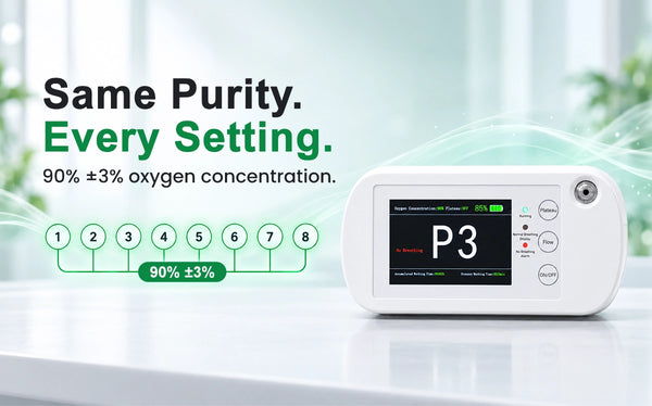 Up to 90% ±3% O₂ Purity