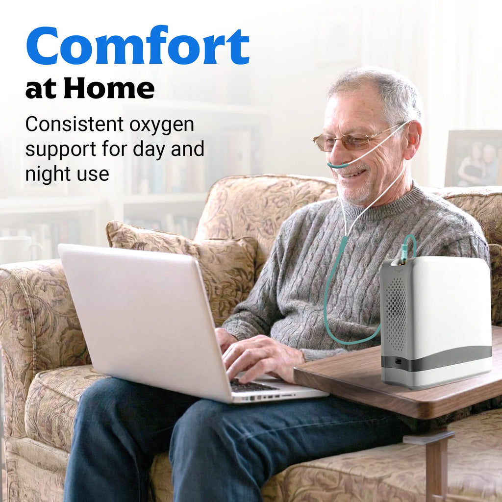 1–7L/Min Smart Portable Oxygen Concentrator | 10 Hours Battery | Adjustable Flow