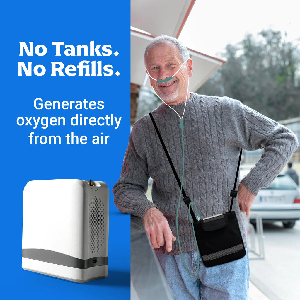 1–7L/Min Smart Portable Oxygen Concentrator | 10 Hours Battery | Adjustable Flow