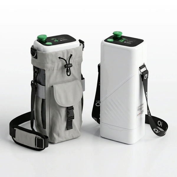 Rechargeable 1-5L Portable Oxygen Concentrator | 95% Oxygen Purity | 6400mAh Li-ion Battery | Free Shipping