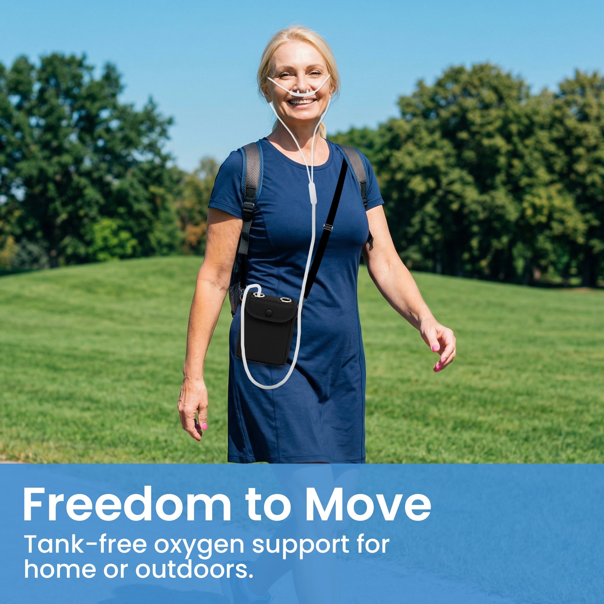 1–3L/Min Portable Oxygen Concentrator | 1.1lb Lightweight Design | Free Carry Bag