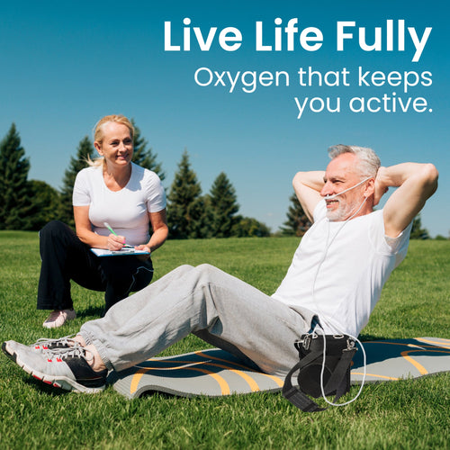 1–3L/Min Portable Oxygen Concentrator | 1.1lb Lightweight Design | Free Carry Bag