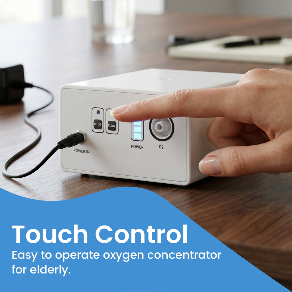 1–3L/Min Portable Oxygen Concentrator | 1.1lb Lightweight Design | Free Carry Bag