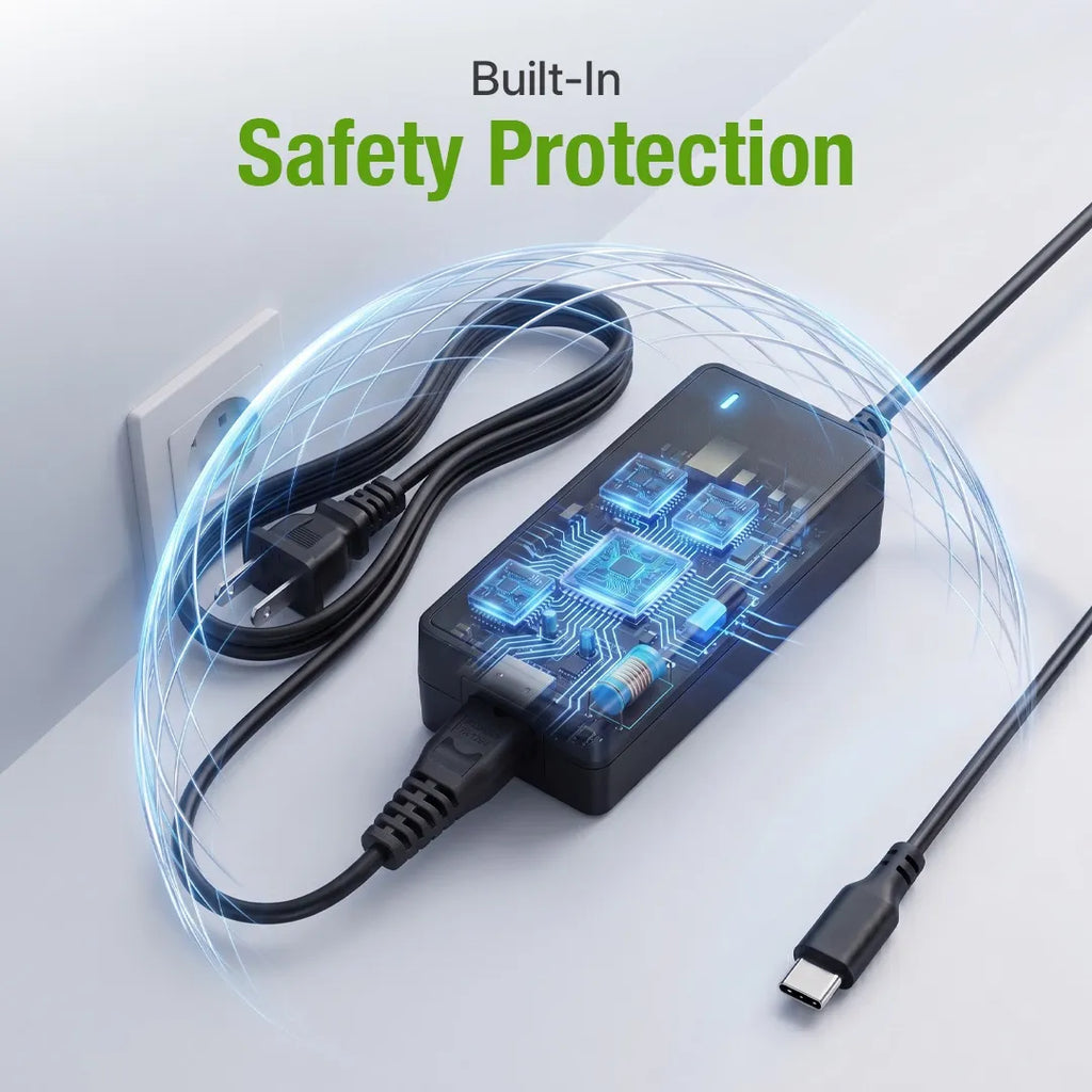USB-C Home Power Adapter for 1-7L/Min Portable Oxygen Concentrator