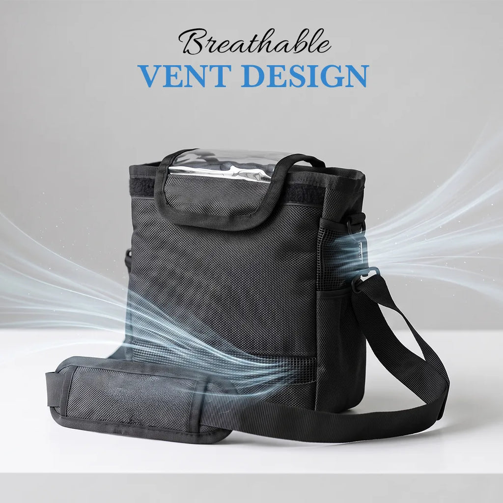 Protective Carry Bag For 1-3L/Min Portable Oxygen Concentrator | Adjustable Shoulder Support