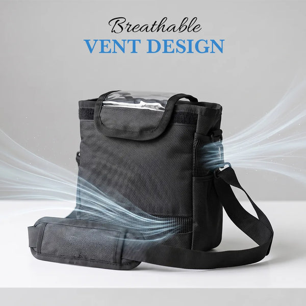 Shoulder Strap Carry Bag For 1-7L/Min Portable Oxygen Concentrator | Protective Travel Case